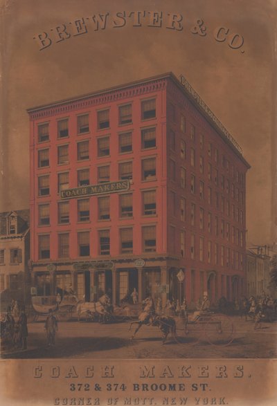 Brewster & Co. Coach Makers, 372 & 374 Broome St., ca. 1860-70 by Charles Parsons