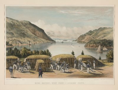 Kuşatma Bataryası, West Point - Kuzeye Bakmak by Charles Parsons