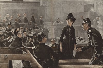 Beraat, Paris mahkemelerinde bir sahne by Charles Paul Renouard
