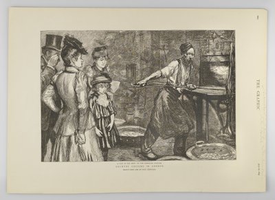 Tower Hill'deki tavlama fırını, The Graphic'ten, 1895 by Charles Paul Renouard