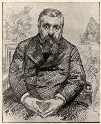 Charles Alexandre Dupuy (1851-1923), Fransız devlet adamı portresi. by Charles Paul Renouard
