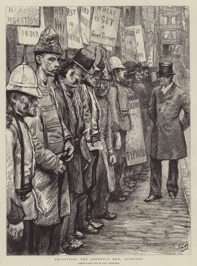 Sandviç Adamların İşe Alınması, Kabul Edildi by Charles Paul Renouard