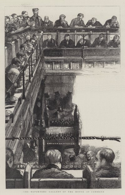 Avam Kamarası Gazeteciler Galerisi by Charles Paul Renouard