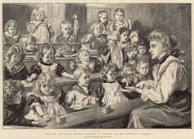 Sağ Eliniz Hangisi Bir Bebek Okulunda Çalışmak by Charles Paul Renouard