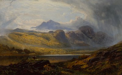 Llyn Crafnant, Uzakta Moel Siabed, Kuzey Galler by Charles Pettitt