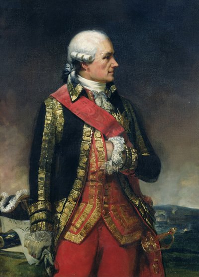 Jean-Baptiste de Vimeur (1725-1807) Rochambeau Kontu (tuval üzerine yağlı boya) by Charles Philippe Lariviere