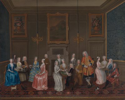 Lord Harrington's House'da Çay Partisi, St. James's by Charles Philips
