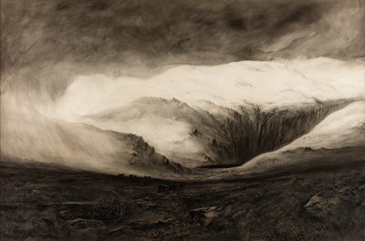 Kış, Llyn Dulyn, tarihsiz (kağıt üzerine suluboya) by Charles Potter