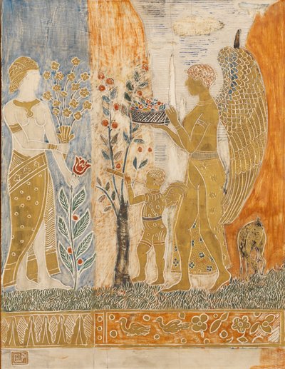 Teklif (panelde karışık ortam) by Charles Prendergast