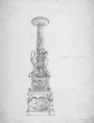 Şamdan (?), Napoli Müzesi, 1891 by Charles Rennie Mackintosh