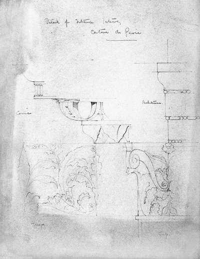 Giriş Geçidinin Detayları, Certosa di Pavia, 1891 by Charles Rennie Mackintosh