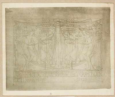 "Onur Diploması", Glasgow Sanat Okulu Okulu için tasarlandı, 1894-95 by Charles Rennie Mackintosh