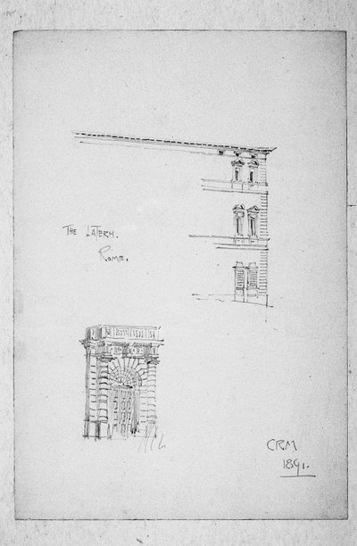 Lateran, Roma, 1891 by Charles Rennie Mackintosh