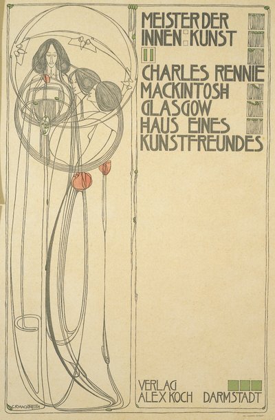 House of an Art Friend (Meister der Innenkunst II) için Başlık Sayfası, 1902 by Charles Rennie Mackintosh