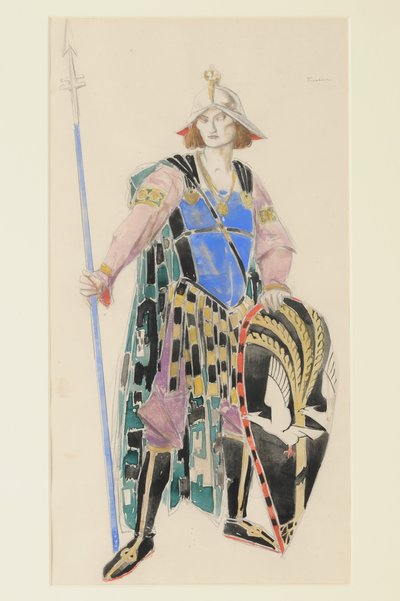 Tristan için Kostüm Tasarımı, 1920 (kağıt üzerinde wc) by Charles Ricketts