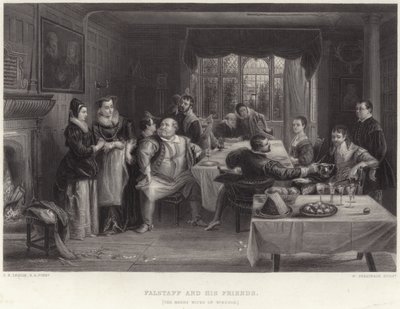 Falstaff ve arkadaşları by Charles Robert Leslie
