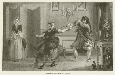 Mösyö Jourdain ve Nicole by Charles Robert Leslie