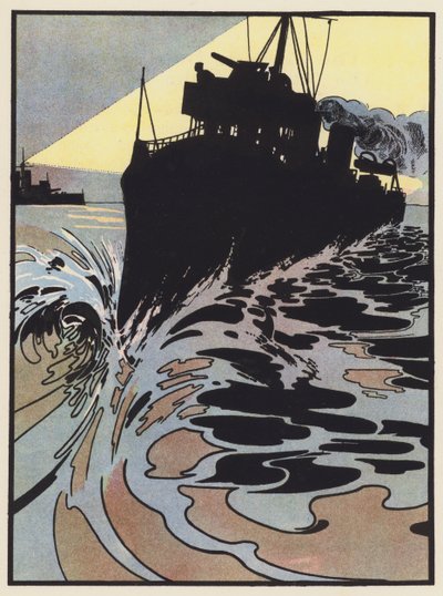 Projektörden kaçmaya çalışan bir Yok Edici by Charles Robinson
