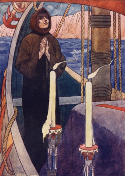 Bir keşişe bir vizyonda Andrews kemiklerini belirli bir gemiye bindirmesi söylendi. by Charles Robinson