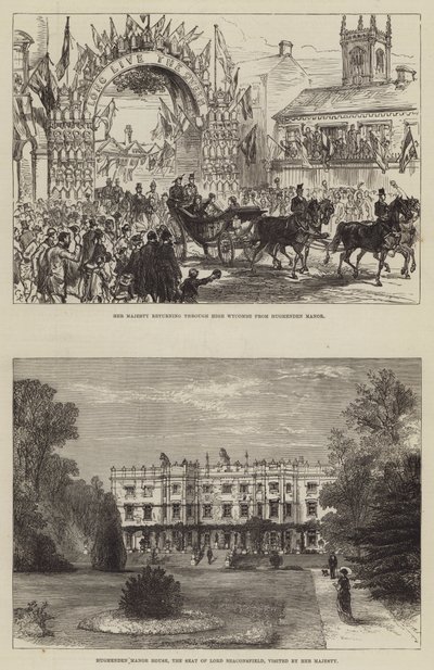 Majestelerinin Hughenden Ziyareti by Sir John Charles Robinson