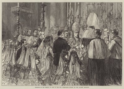 Bute Markisinin Saygıdeğer Gwendaline Howard ile Evliliği, Brompton Oratory'de by Sir John Charles Robinson