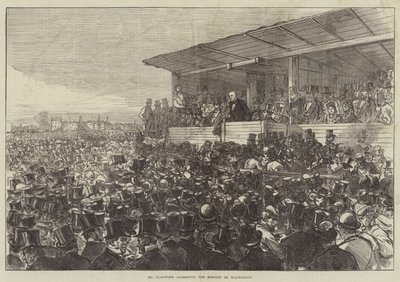 Bay Gladstone, Blackheath Toplantısı'na hitap ediyor by Sir John Charles Robinson