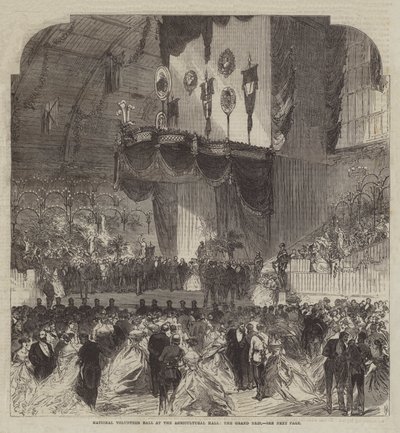 Tarım Salonundaki Ulusal Gönüllü Balosu, Grand Dais by Sir John Charles Robinson