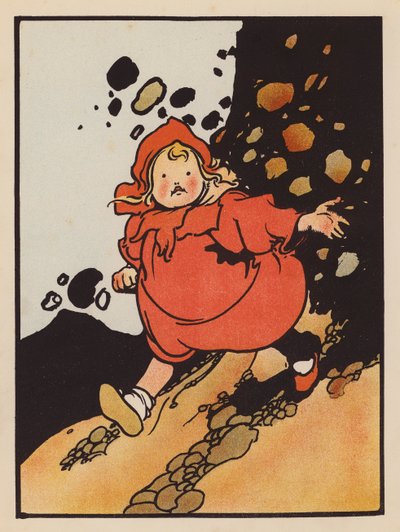 Saçmalık: Tepeye çıkmayı başaramayan kız (renkli lito) by Charles Robinson