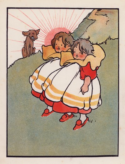 Saçmalık: Çiftlikte ikizler (renkli lito) by Charles Robinson