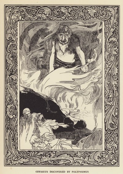Polyphemus tarafından keşfedilen Odysseus by Sir John Charles Robinson