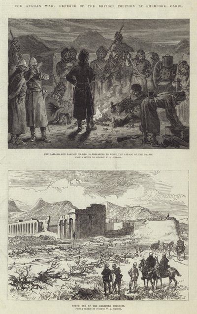 Afgan Savaşı, İngiliz Mevkiinin Sherpore, Cabul'da savunması by Sir John Charles Robinson