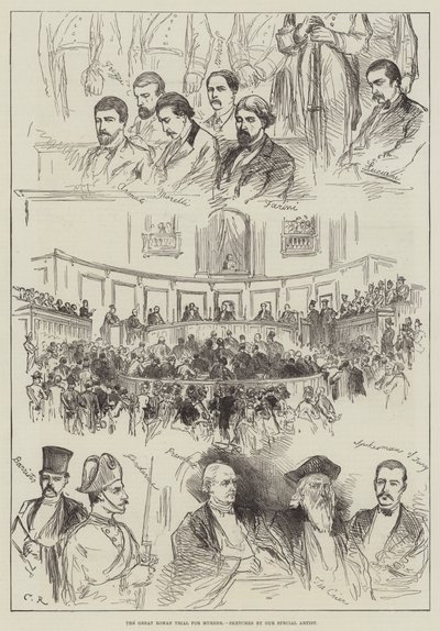 Cinayet için Büyük Roma Davası by Sir John Charles Robinson