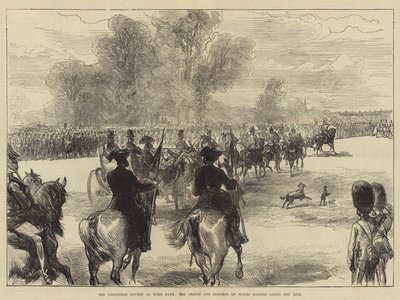 Hat boyunca geçen Galler Prensi ve Prensesi Hyde Park