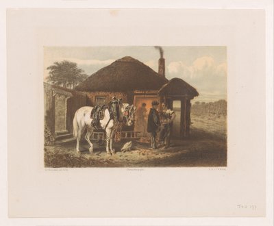 Adamla konuşmada nalbant by Charles Rochussen