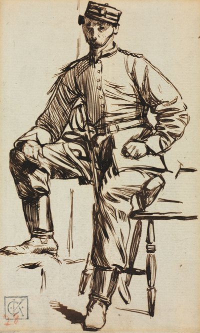 Gönüllü olarak Charles Keene. by Charles Samuel Keene