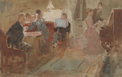 Akşam Eğlenceleri by Charles Samuel Keene