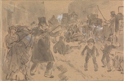 Sokak Sahnesi by Charles Samuel Keene