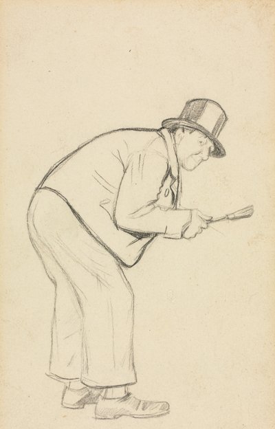 "Bir Kadından Nefret Eden Kadın" Çalışması by Charles Samuel Keene