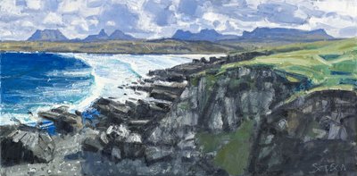 Achnahaird Körfezi, 2011 (tuval üzerine yağlıboya) by Charles Simpson
