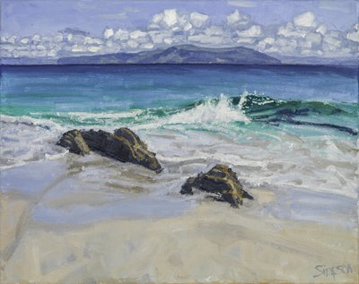 Kırılan Dalga, 2016 (tuval üzerine yağlıboya) by Charles Simpson