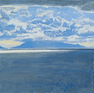 Karanlık Deniz, Rum, 2015 (tuval üzerine yağlıboya) by Charles Simpson
