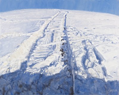 Derin Kar, 2010 (tuval üzerine yağlıboya) by Charles Simpson