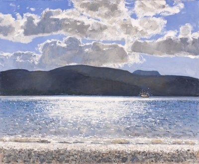 Balıkçı Teknesi, Loch Broom, 2017 (tuval üzerine yağlıboya) by Charles Simpson