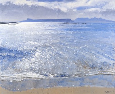 Geç Öğleden Sonra, Eigg  Rum, 2013 (tuval üzerine yağlıboya) by Charles Simpson