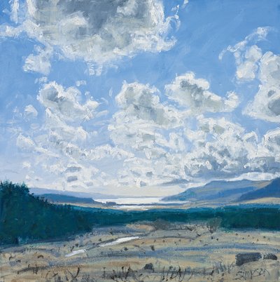 Loch Scridain, Mull, 2013 (tuval üzerine yağlıboya) by Charles Simpson