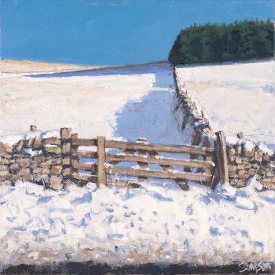 Yol Kenarı Kapısı, 2017 (tuval üzerine yağlıboya) by Charles Simpson
