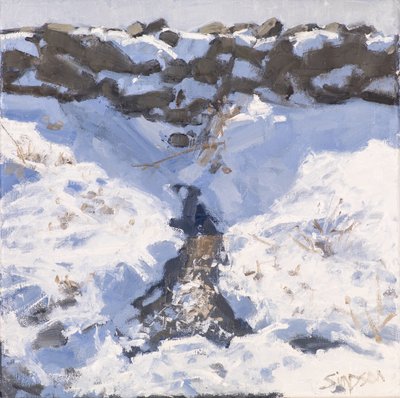 Yol Kenarında Kar, 2016 (tuval üzerine yağlıboya) by Charles Simpson