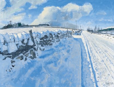 Karlı Yol, 2014 (tuval üzerine yağlıboya) by Charles Simpson