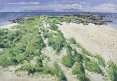 Two Beaches, 2016 (tuval üzerine yağlıboya) by Charles Simpson