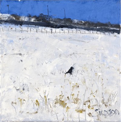 Kış Kargası, 2011 (tuval üzerine yağlıboya) by Charles Simpson